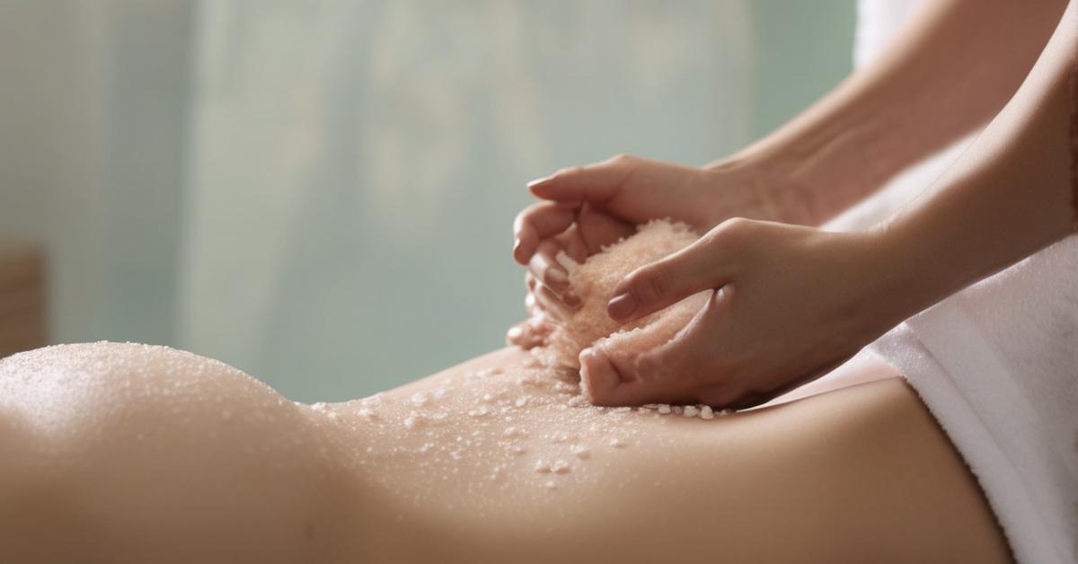 Relaksujący masaż pleców dla kobiety w ciąży w spa.